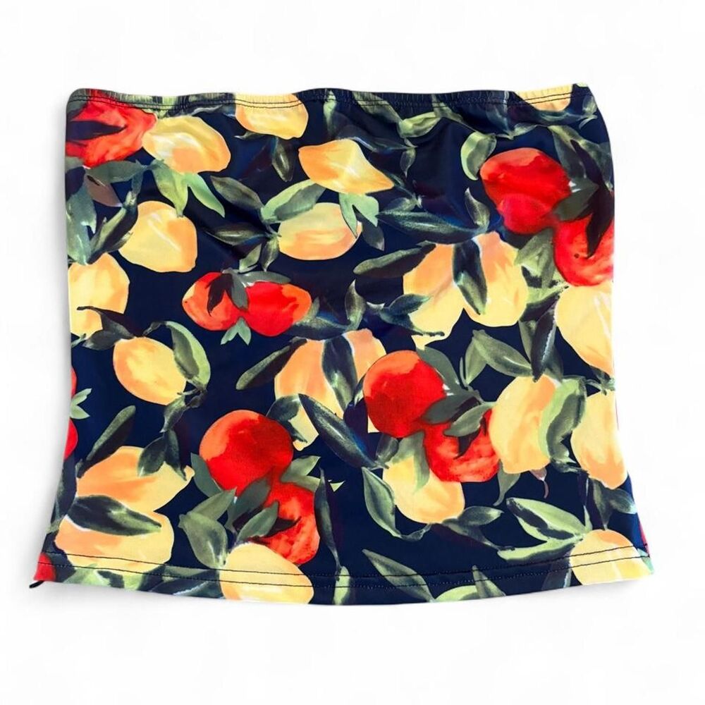 Vintage-Inspired Citrus Dreams Tube Top